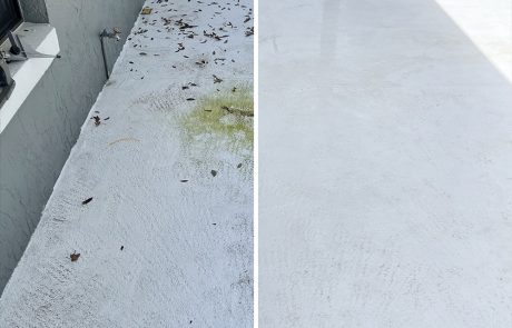 porch before and after cleaning